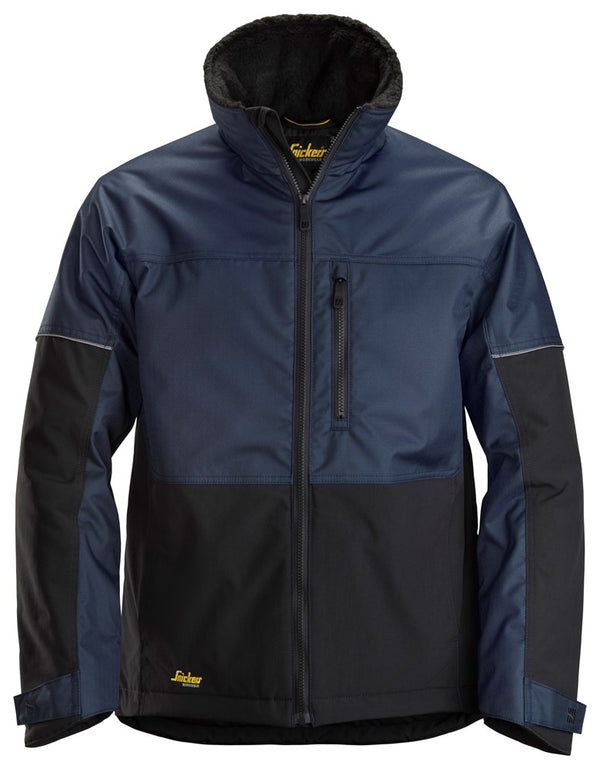Snickers 1148 AW. Winter Jacket-Donker Blauw, Staal Grijs